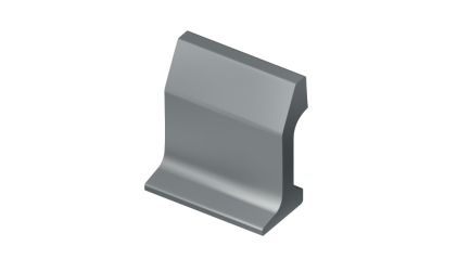 рельсы РК50 стальные контррельсовые 5 м Э76Т купить в Краснодаре