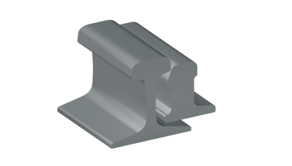 рельсы Р65 стальные рамные с остряком 4 м Э76 купить в Краснодаре