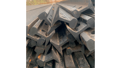 рельсы Р24 стальные узкоколейные 8 м Э76 купить в Краснодаре