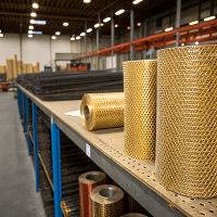 Сетка латунная 1x1x0,1 мм Л68 ГОСТ 6613-86