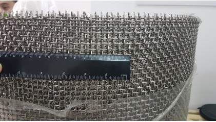 сетку нержавеющую рифленую (канилированную) 15x15 3,6 мм 12Х18Н10Т купить в Краснодаре