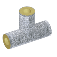 Тройник теплоизоляционный минераловатный фольгированный 108x45 мм ГОСТ 30732-2020
