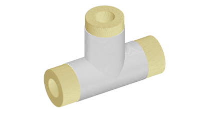 тройник теплоизоляционный минераловатный 108x32 мм купить в Краснодаре