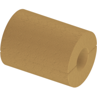 Цилиндр теплоизоляционный базальтовый вырезной без покрытия 102x50x500 мм Г1 Ц 100 ГОСТ 23208-2022